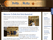 Tablet Screenshot of drillzandskillzbasketball.com